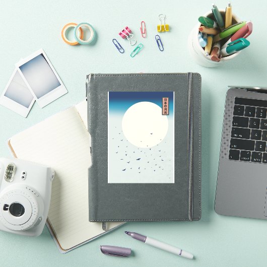 日本の月明けツバメ シール (iPadカバー)