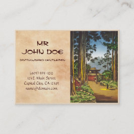 日本の有名な場所のTsuchiya Koitsuのスケッチ 名刺