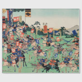 日本の木版画バトルのラッピングペーパー ラッピングペーパー (フラット)