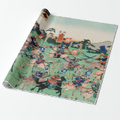 日本の木版画バトルのラッピングペーパー ラッピングペーパー (アンロールド)