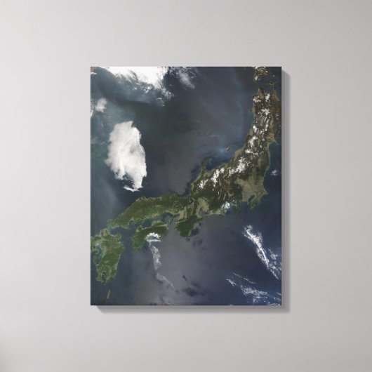 日本の本州 キャンバスプリント (正面)