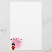 日本の桜こけし 便箋 (正面)