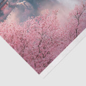 日本の桜と寺院 薄葉紙 (詳細)