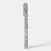 日本の桜と芸者パターンのモノグラムケース- iPhoneケース (左側面)