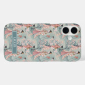 日本の桜と芸者パターンのモノグラム Case-Mate iPhoneケース (裏面 (横))