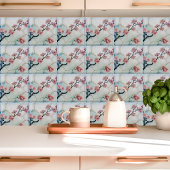 日本の桜のキンつぎ タイル