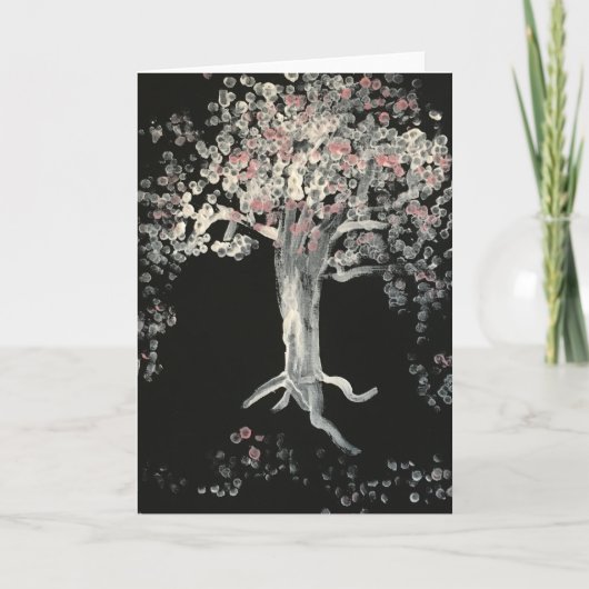 日本の桜の木 カード (正面)