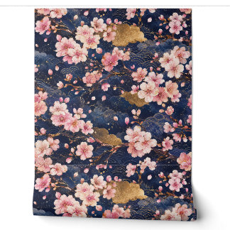 日本の桜の水彩パターン | エレガントな桜 壁紙