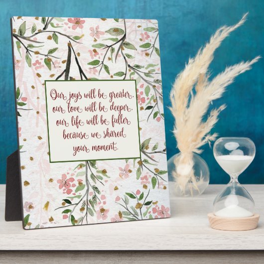 日本の桜の花たちと共有する瞬間 フォトプラーク