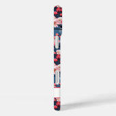 日本の桜の花のモノグラム Case-Mate iPhoneケース (裏面 / 右)
