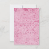 日本の桜の花の結婚式の返信カード 出欠カード (裏面)