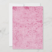 日本の桜の花の結婚式 Save The Date カード (裏面)