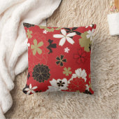 日本の桜エレガント花柄 クッション (ブランケット)