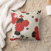 日本の桜エレガント花柄 クッション (ブランケット)