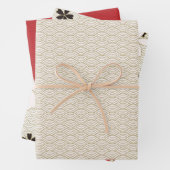 日本の桜デザインシ伝統的ームレスラッピング ラッピングペーパーシート (インサイチュ)