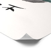 日本の桜ピンクさくらんぼ咲き自然地球 ポスター (角)