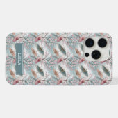 日本の桜傘柄モノグラム iPhoneケース (裏面横)