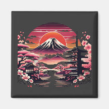 日本の桜園 富士山 桜の花