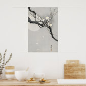 日本の梅の花の壁のアートプリント ビンテージ禅 ポスター (キッチン)