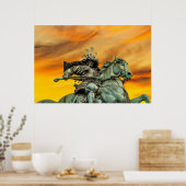 日本の楠木正成像 ポスター (キッチン)