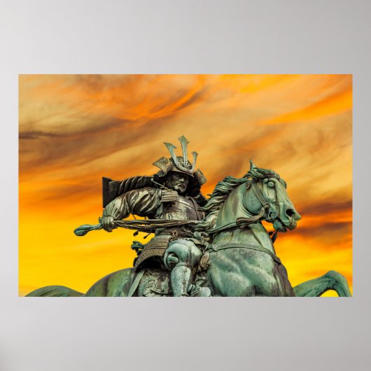 日本の楠木正成像 ポスター (正面)