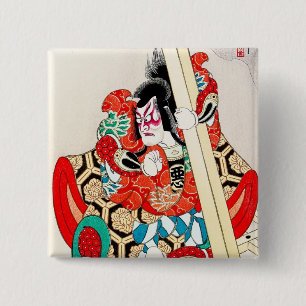 日本の歌舞伎クール士 缶バッジ