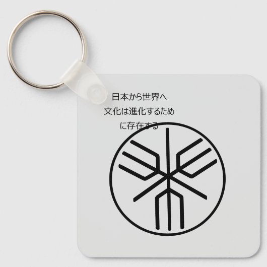 日本の歴史的列島エンブレム キーホルダー (正面)