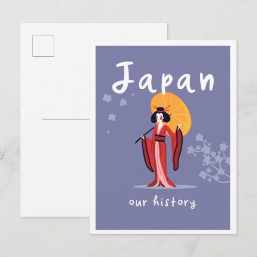 日本の歴史 ビンテージ 旅行 ポストカード (正面/裏面)
