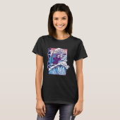 日本の死の波の海 Tシャツ (正面フル)