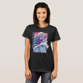 日本の気流死神ヴィンテージサーフボード Tシャツ (正面フル)