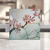 日本の水彩桜キンツギ タイル