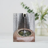 日本の水盤 ポストカード (スタンド正面)