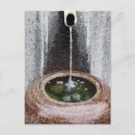 日本の水盤 ポストカード (正面)