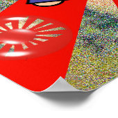 日本の泡 ポスター (角)