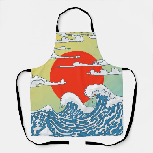 日本の波 エプロン (正面)