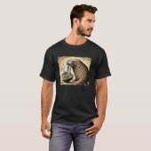 日本の洞窟アートヌードルズラバー野生生物セイウチラ Tシャツ (正面フル)