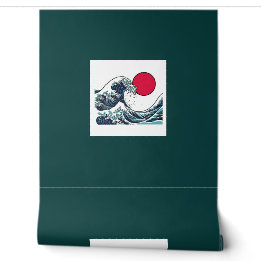 日本の浮世絵の海の波のスムースな壁紙 壁紙