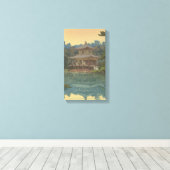 日本の浮世絵アート（吉田博） キャンバスプリント (インサイチュ (ウッドフロア))