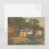 日本の浮世絵アート(吉田博) ポストカード (正面/裏面)