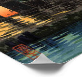 日本の浮世絵アート（土屋孝一） ポスター (角)