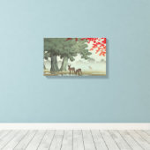 日本の浮世絵アート（川瀬蓮井） キャンバスプリント (インサイチュ (ウッドフロア))