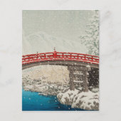 日本の浮世絵アート（川瀬蓮井） ポストカード (正面)
