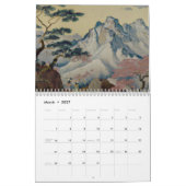 日本の浮世絵伝統的絵画の カレンダー (3月 2027)
