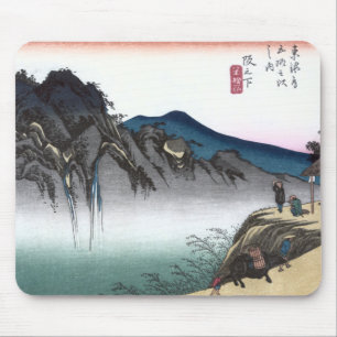日本の浮世絵坂の下広重 マウスパッド