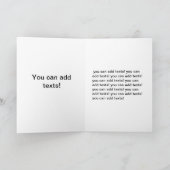 日本の浮世絵猫クリスマス&ホリデー シーズンカード (内部)