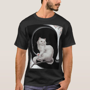 日本の浮世絵猫 Tシャツ