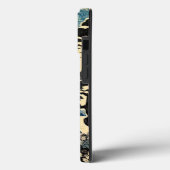日本の浮世絵風富士山湖の舟松の木 Case-Mate iPhoneケース (裏面 / 左)
