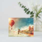 日本の熱気球 ポストカード (スタンド正面)
