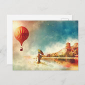 日本の熱気球 ポストカード (正面/裏面)