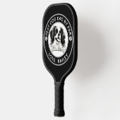 日本の犬パーソナライズされた ピックルボールラケット (左)